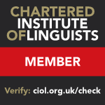 Chartered Institute of Linguists member logo